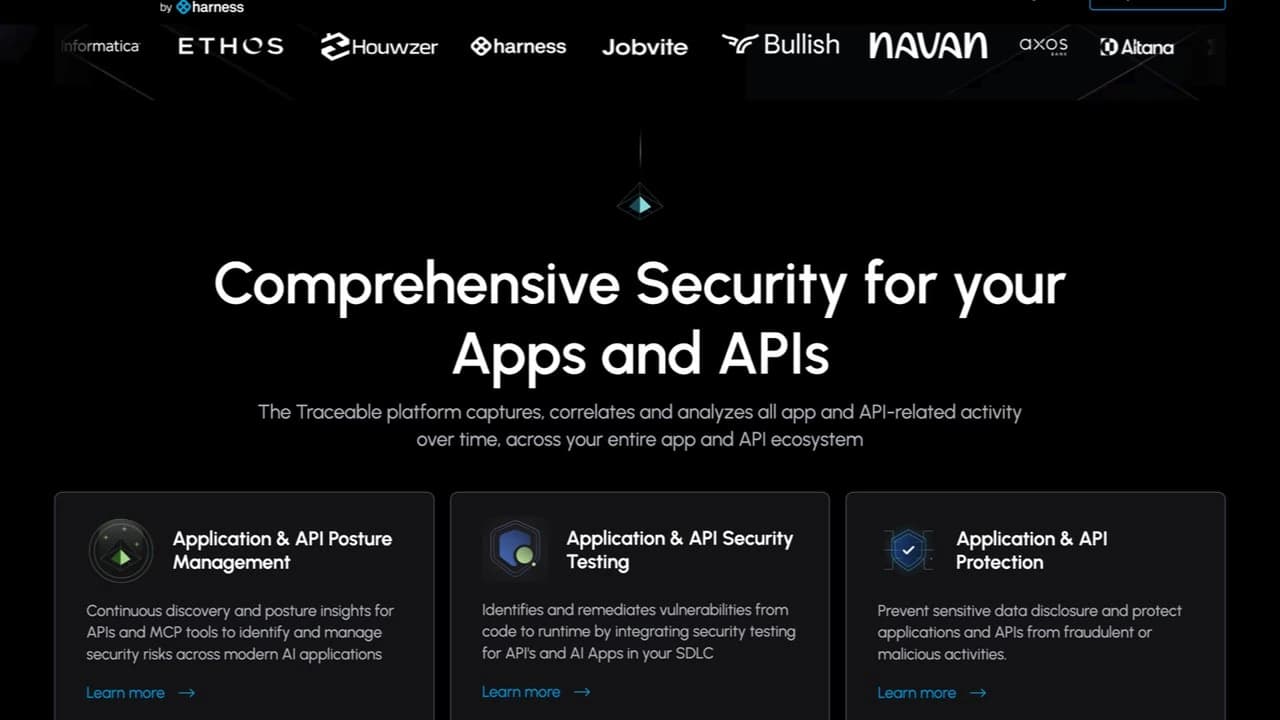 Traceable Security Platform — project screenshot
